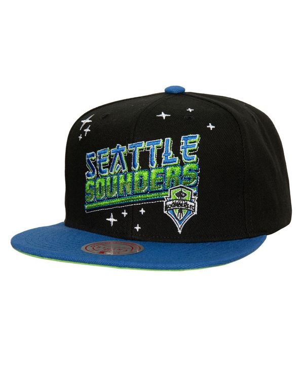 楽天ReVida 楽天市場店【送料無料】 ミッチェル&ネス メンズ 帽子 アクセサリー Men's Black Seattle Sounders FC Anime Snapback Hat Black