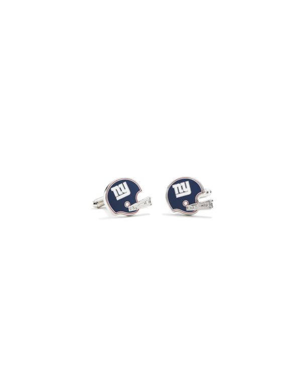 【送料無料】 カフリンクス メンズ カフスボタン アクセサリー Retro New York Giants Helmet Cufflinks Blue