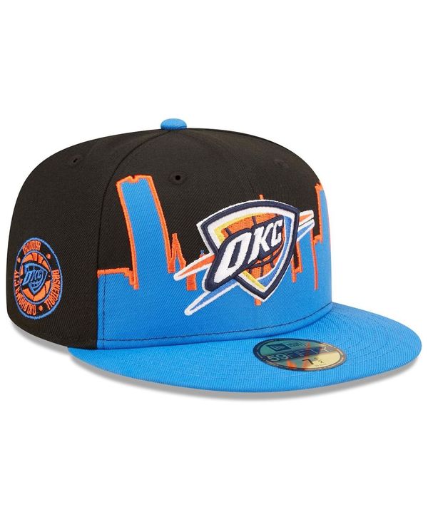 ̵ ˥塼  ˹ ꡼ Men's Blue, Black Oklahoma City Thunder 2022 Tip-Off 59FIFTY Fitted Hat Blue, Black