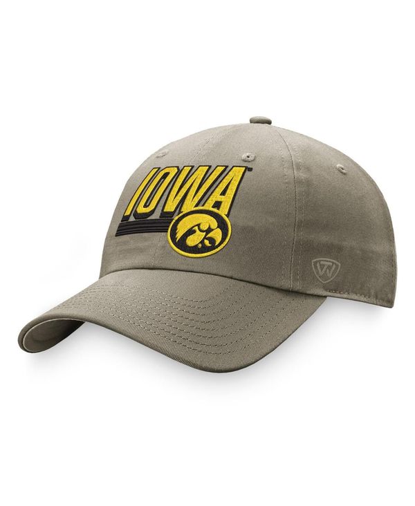 【送料無料】 トップオブザワールド メンズ 帽子 アクセサリー Men's Khaki Iowa Hawkeyes Slice Adjustable Hat Khaki