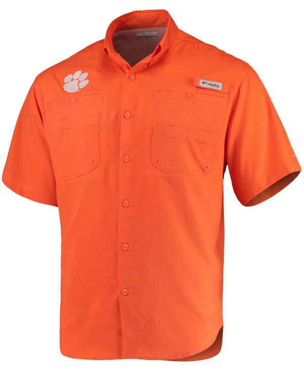 【送料無料】 コロンビア メンズ シャツ トップス Men's Orange Clemson Tigers Tamiami Shirt Orange