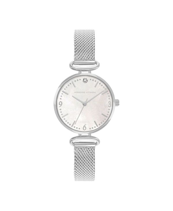 ̵ ɥꥢ̥åǥ ǥ ӻ ꡼ Women's Silver-Tone Metal Strap...