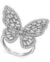 【送料無料】 エフィー レディース リング アクセサリー EFFY&reg; Diamond Butterfly Ring (1-3/8 ct. t.w.) in 14k White Gold White Gold
