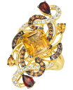 【送料無料】 ル ヴァン レディース リング アクセサリー Crazy Collection&reg; Multi-Gemstone Swirling Cluster Ring (6-1/4 ct. t.w.) in 14k Gold Citrine