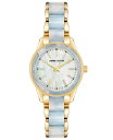 【送料無料】 アンクライン レディース 腕時計 アクセサリー Women's Three Hand Quartz Gold-tone Alloy and Lig...