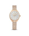 yz XtXL[ fB[X rv ANZT[ Women's Quartz Attract Rose Gold-Tone Metal Watch, Swiss Made 30mm Pink