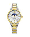 yz XgD[O fB[X rv ANZT[ Alexander Watch AD204B-04, Ladies Quartz Moonphase Date Watch with Yellow Gold Tone Stainless Steel Case on Yellow Gold Tone Stainless Steel Bracelet Two-tone