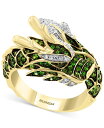 【送料無料】 エフィー レディース リング アクセサリー EFFY&reg; Tsavorite (3/4 ct. t.w.) & Diamond (1/5 ct. t.w.) Dragon Statement Ring in 14k Gold Tsavorite