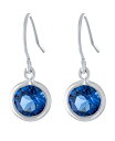 【送料無料】 ジャーニ ベルニーニ レディース ピアス・イヤリング アクセサリー Fine Crystal 6mm Bezel Drop Earrings in Sterling Silver Blue