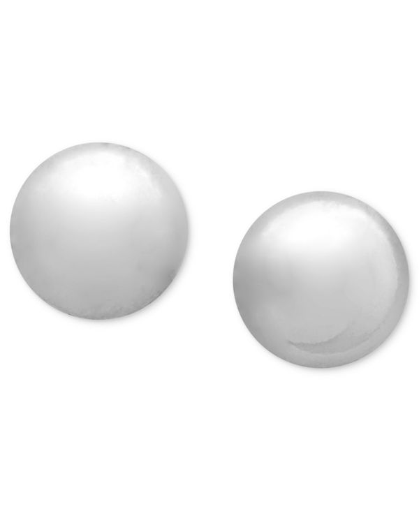 yz W[j xj[j fB[X sAXECO ANZT[ Ball Stud Earrings (8mm) in 18k Gold over Sterling Silver, Created for Macy's Silver