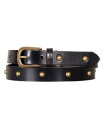 【送料無料】 ラッキーブランド レディース ベルト アクセサリー Women's Metal Stud Leather Pant Belt Black