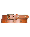 【送料無料】 ラッキーブランド レディース ベルト アクセサリー Women's Metal Stud Leather Pant Belt Tan