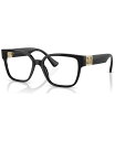 【送料無料】 ヴェルサーチ レディース サングラス・アイウェア アクセサリー Women's Square Eyeglasses, VE3329B54-X Bl...