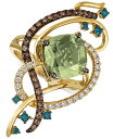 【送料無料】 ル ヴァン レディース リング アクセサリー Exotics&reg; Crazy Collection&reg; Mint Julep Quartz (3-1/4 ct. t.w.) & Diamond (3/4 ct. t.w.) Statement Ring in 14k Gold Yellow Gold