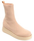 【送料無料】 ジュルネ コレクション レディース ブーツ・レインブーツ シューズ Women's Ebby Sock Bootie Tan