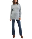 【送料無料】 マザーフッドマタニティー レディース ニット・セーター アウター Crewneck Tunic Maternity Sweater Med Heather Grey