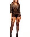 yz z[eB fB[X iCgEFA A_[EFA Plus Size One Piece Elegant Lingerie Body Stocking Black