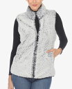 【送料無料】 ホワイトマーク レディース ジャケット・ブルゾン アウター Women's Zip Up Sherpa Vest Sheep Gray(4)