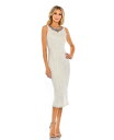 yz }bN_K fB[X s[X gbvX Women's Fully Sequined Jeweled High Neck Fitted Dress Porcelain