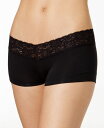 【送料無料】 メイデンフォーム レディース パンツ アンダーウェア Cotton Dream Lace Boyshort Underwear 40859 Bla...