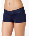 【送料無料】 メイデンフォーム レディース パンツ アンダーウェア Cotton Dream Lace Boyshort Underwear 40859 Nav...