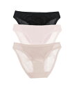 【送料無料】 オンゴッサメール レディース パンツ アンダーウェア Women's Mesh Hip Bikini Panty, Pack of 3 3202P3 Black, Champagne, Mauve Chalk