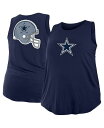 【送料無料】 ニューエラ レディース タンクトップ トップス Women's Navy Dallas Cowboys Plus Size Tank Top Navy(4)