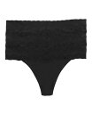 【送料無料】 ナトリ レディース パンツ アンダーウェア Bliss Perfection Lace-Trim Thong, Pack of 3 750092MP Black