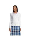 【送料無料】 ランズエンド レディース ニット・セーター カーディガン アウター School Uniform Women's Cotton Modal Cardigan Sweater White(4)