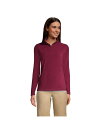 【送料無料】 ランズエンド レディース ジャケット ブルゾン アウター School Uniform Women 039 s Lightweight Fleece Quarter Zip Pullover Burgundy