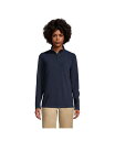 【送料無料】 ランズエンド レディース ジャケット ブルゾン アウター School Uniform Women 039 s Lightweight Fleece Quarter Zip Pullover Classic navy