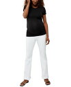 【送料無料】 エージージーンズ レディース カジュアルパンツ ジーンズ ボトムス Alexxis Secret Fit Belly&reg; Bootcut Maternity Jeans Authentic White Denim