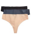 【送料無料】 カルバンクライン レディース パンツ アンダーウェア Women's Invisibles 3-Pack Thong Underwear QD35...