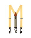 【送料無料】 トラファルガー メンズ ベルト アクセサリー Hudson Nylon Button End Suspenders Yellow