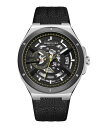 yz PlXR[ Y rv ANZT[ Men's Automatic Black Genuine Leather Watch 43.5mm Black