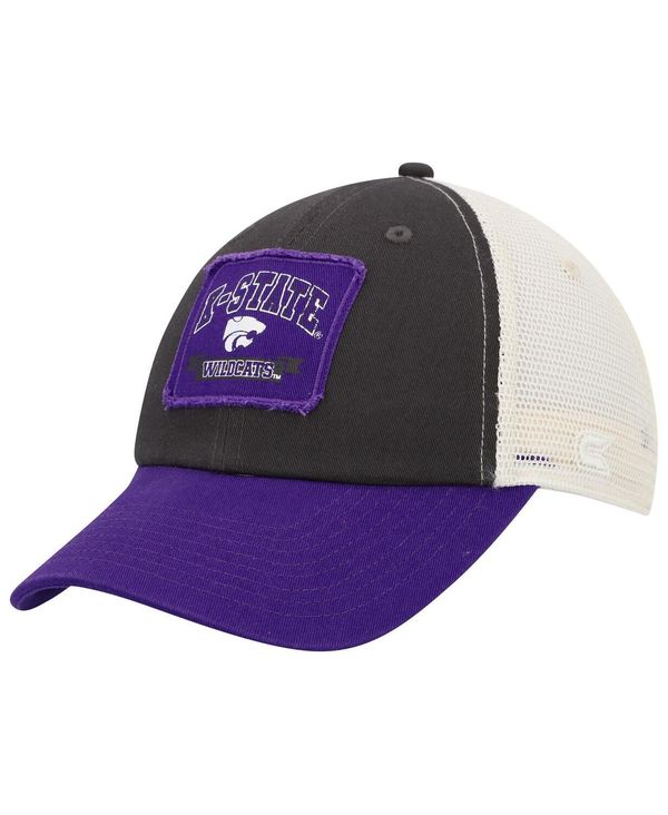 【送料無料】 コロシアム メンズ 帽子 アクセサリー Men's Charcoal Kansas State Wildcats Objection Snapback Hat Charcoal