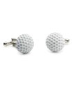 yz JtNX Y JtX{^ ANZT[ Enamel Golf Ball Cufflinks White