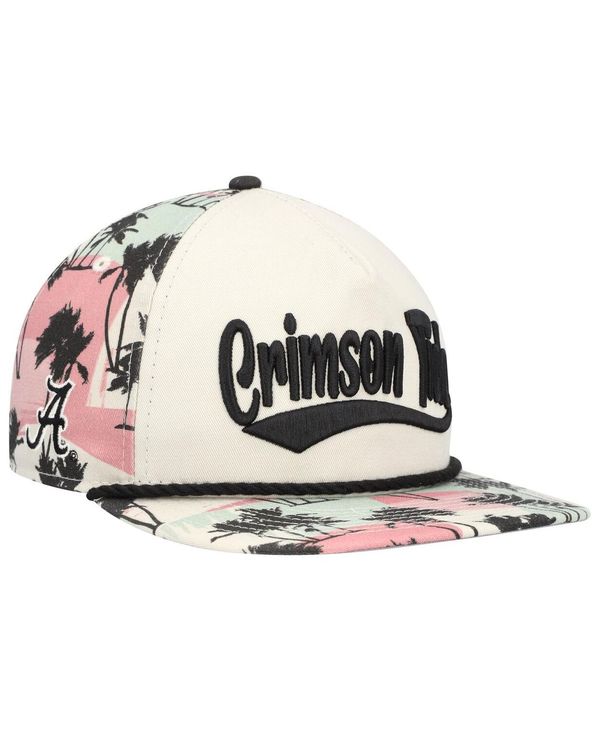 楽天ReVida 楽天市場店【送料無料】 ニューエラ メンズ 帽子 アクセサリー Men's Cream Alabama Crimson Tide High Tide Golfer Snapback Hat Cream