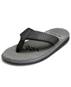 【送料無料】 ミオマリオ メンズ サンダル シューズ Men 039 s Comfortable Memory Foam Flip Flops Rainstorm gray