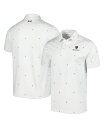 yz A_[A[}[ Y |Vc gbvX Men's White Wells Fargo Championship Playoff Pin Flag Polo Shirt White