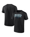 【送料無料】 ファナティクス メンズ Tシャツ トップス Men's Branded Black Carolina Panthers Big and Tall Two States One Team Statement T-shirt Black(4)