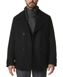 【送料無料】 マークニューヨーク メンズ ジャケット・ブルゾン アウター Men's Danton Peacoat with Inset Bib Black