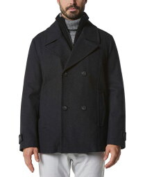 【送料無料】 マークニューヨーク メンズ ジャケット・ブルゾン アウター Men's Danton Peacoat with Inset Bib Charcoal