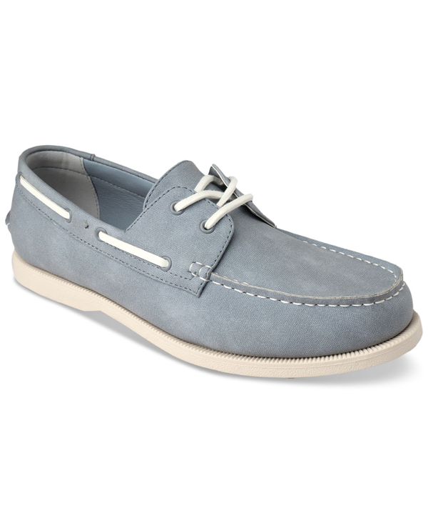 yz Nu[ Y fbLV[Y V[Y Men's Elliot Lace-Up Boat Shoes, Created for Macy's Light Blue