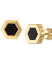 yz uo Y rv ANZT[ Men's Icon Black Diamond (3/8 ct. t.w.) Stud Earrings in 14k Gold Na