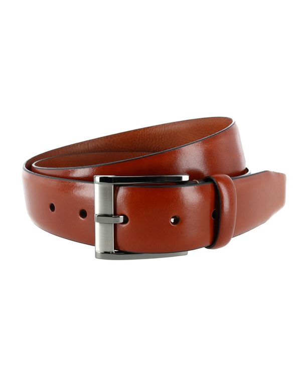 【送料無料】 トラファルガー メンズ ベルト アクセサリー Men's Matteo 35mm Feather Edge Dress Belt Tan