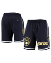 yz vX^_[h Y n[tpcEV[c {gX Men's Navy Milwaukee Brewers Team Shorts Navy