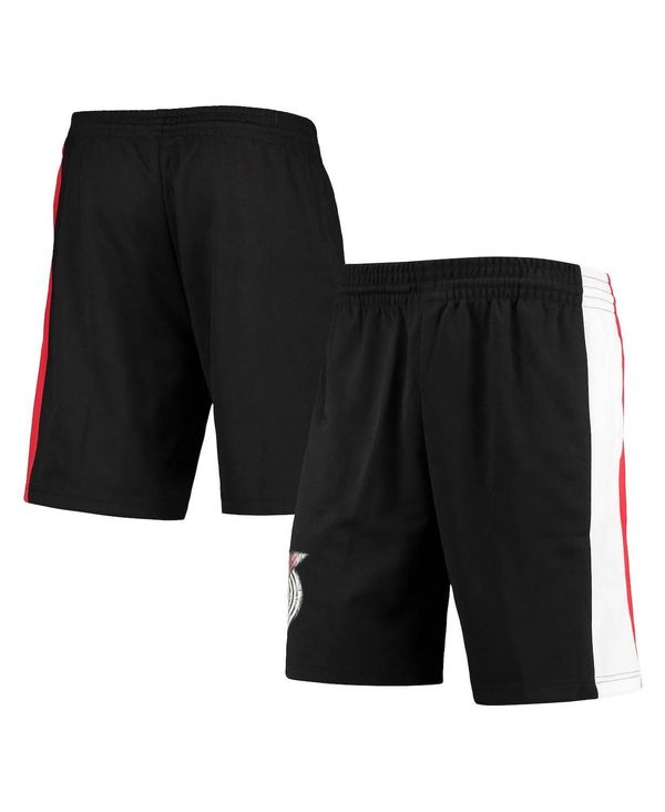 【送料無料】 ミッチェル ネス メンズ ハーフパンツ ショーツ ボトムス Men 039 s Black Portland Trail Blazers Hardwood Classics 75th Anniversary Swingman Shorts Black