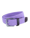 【送料無料】 トラファルガー メンズ ベルト アクセサリー Men's Riverside Solid Stretch Weave Belt Light purple