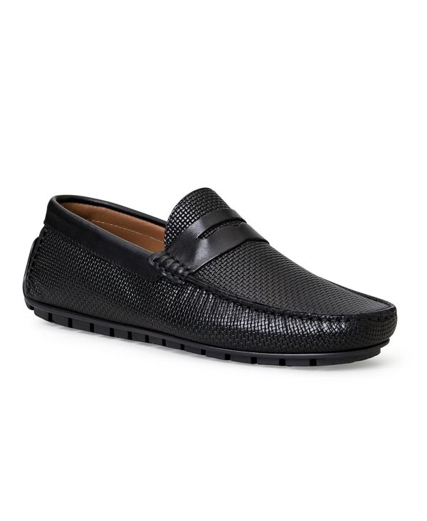 【送料無料】 ブルーノマグリ メンズ スリッポン ローファー シューズ Men 039 s Xane Slip On Driving Moccasin Shoes Black Woven